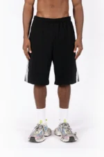 Favela Pleated Shorts Schwarz (3)