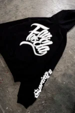 Favela SS23 Schwarz Snap Button Hoodie (3)