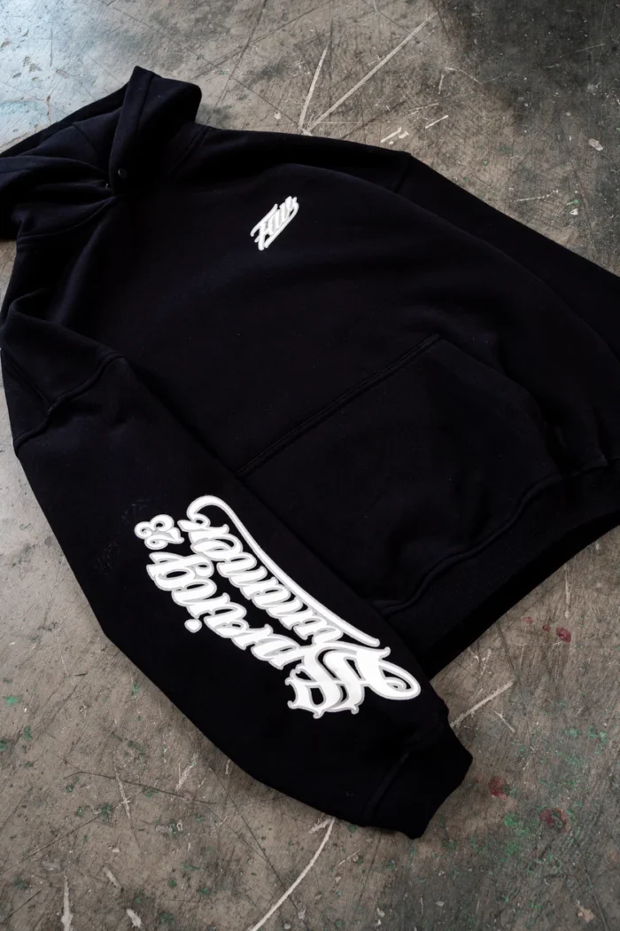 Favela SS23 Schwarz Snap Button Hoodie (4)