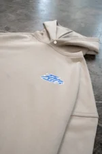 Favela SS23 Taupe Snap Button Hoodie (2)